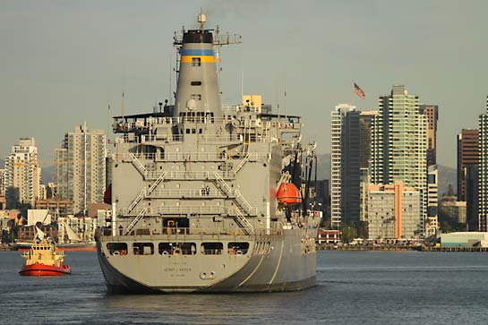 Navy Ship in San Diego Bay